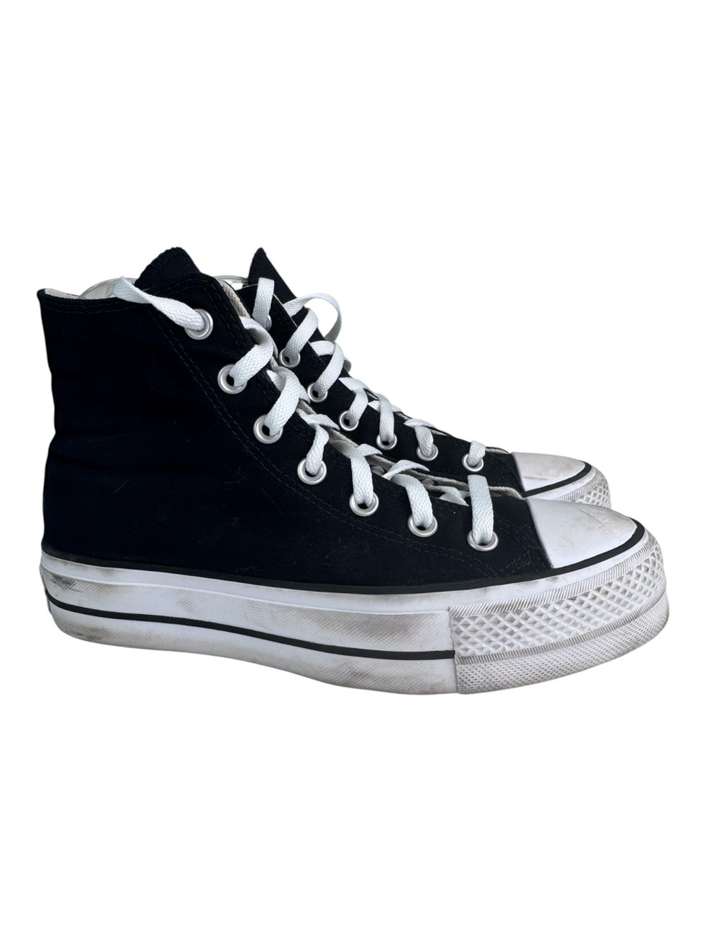 Converse Chuck Taylor All Star Lift Platform High Top Sneakers Black Size 8